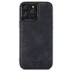 DG.MING M2 Series for iPhone 15 Pro Anti-Drop Kickstand Case PU+PC+TPU Magnetic Wallet Phone Cover