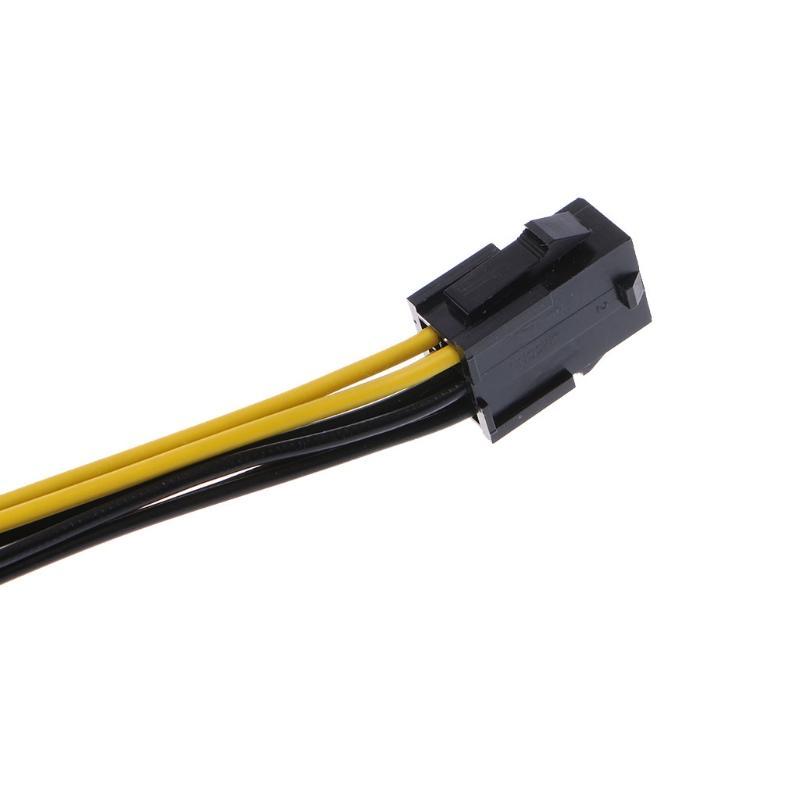 PCI Express PCI-E 6-Pin Female To 8-Pin Male Video Card Power Adapter Cable 18cm