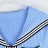 2025 Spring/Summer French Socialite Striped Sailor Collar Slimming Dress