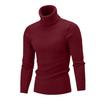 Men Knitwear Simple Solid Color Comfy Sweater Pullover Turtleneck Twist Men Sweater Pullover Sweater Pullover for Daily Life