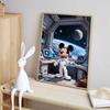 Disney Diamond Painting Space Mickey DIY Diamond Art Painting Set for Home Office Decoration Handmade Gifts