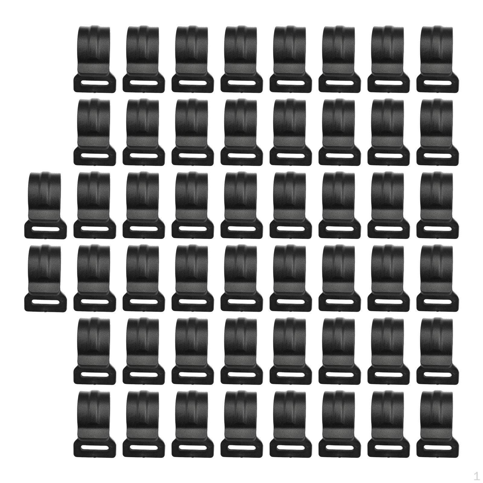 

50 штук зажимов для дуг палатки для крепления веревок и крючков 20mm Thickness