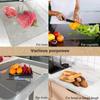 Transparent/Black Chopping Board Bending Edge Countertop Protector Kneading Board  Restaurant