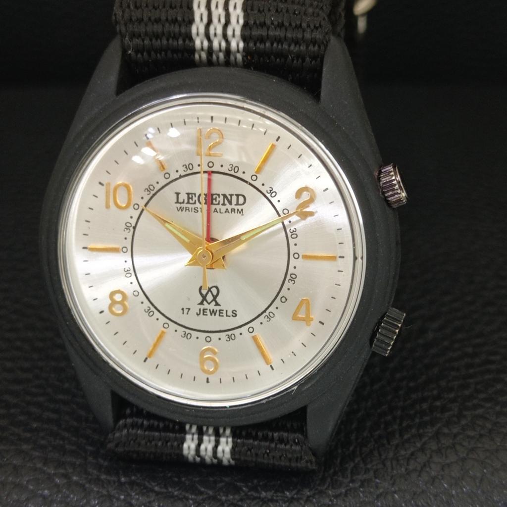 VINTAGE LEGEND HAND-WINDING SWISS MENS REFURBISHED ALARM WATCH A707545-1