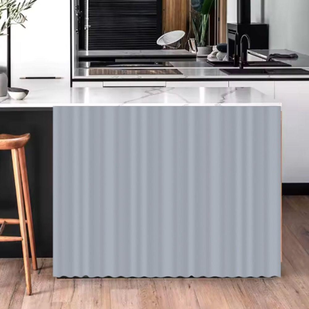 Dustproof Cloth Kitchen Cabinet Curtain Self-Adhesive Bookcases Curtains Cupboard Curtain  Kitchen