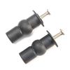 High Quality Home Expanding Screw Toilet Seat Repair Replacement Rubber Stainless Steel Black Expansion Fixing
