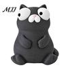 Cute Animal Figures Funny 3D Printed Ornament, Hippo/Goose/Cat Shape, Figurines with Big Novelty Shaped Decor Moving Eyes, Interactive Decompression