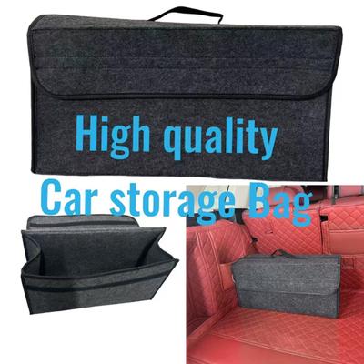 Large Anti Slip Compartment Boot Storage Organizer Tool Car Storage Bag Car Trunk Organizer Soft Felt Storage Box Accessories