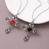 Unique Style Thorn Knotted Rose Crosses Pendant Necklace for Daily Wear Parties