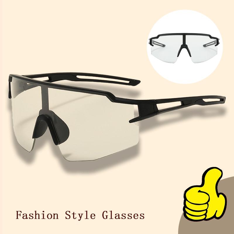 New Fashionable Sports Glasses, Trendy Colorful Cycling Glasses, One-Piece Sunglasses, Outdoor Sunglasses