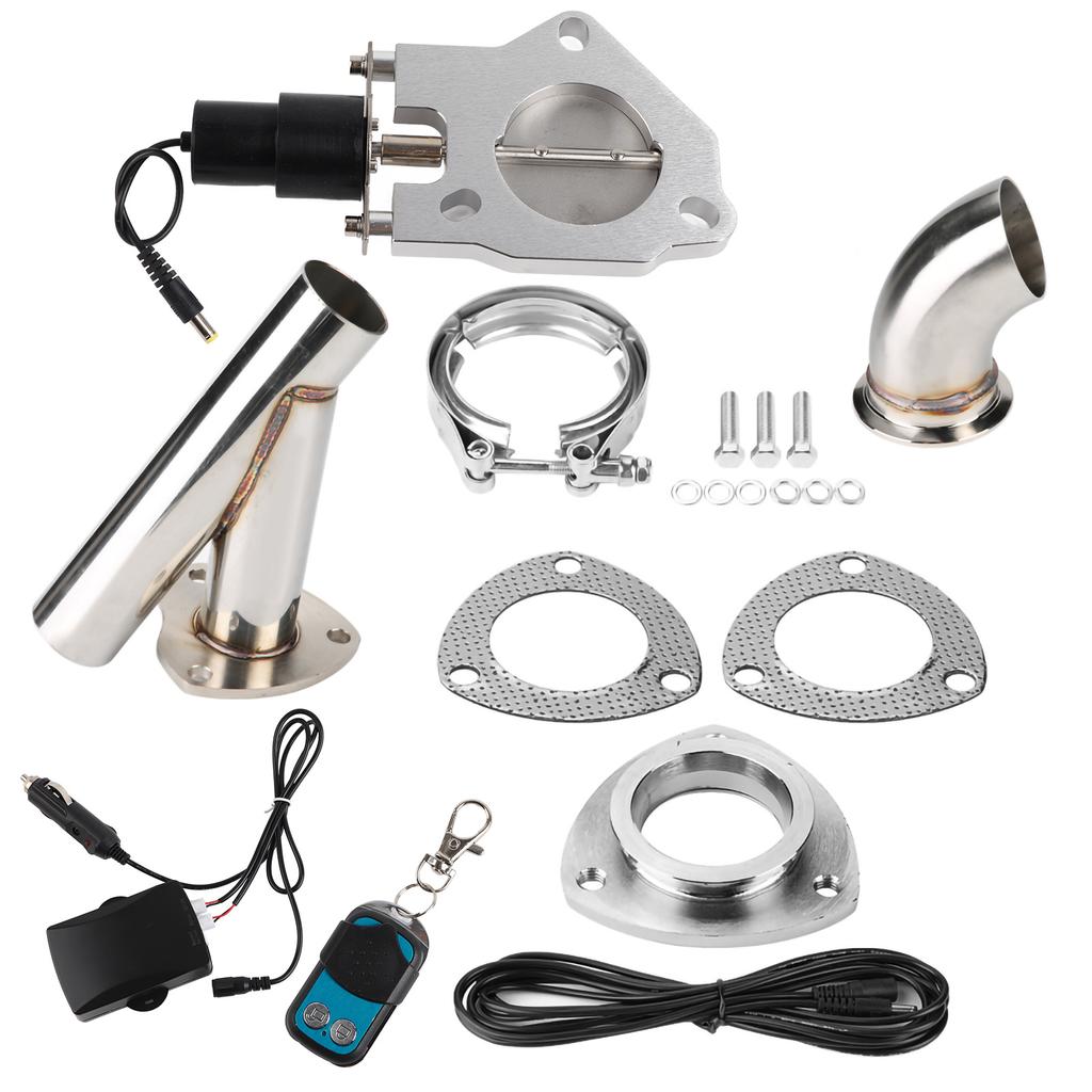2.5in Stainless Steel YPipe Car Modification Exhaust CutOut Kit Remote Control