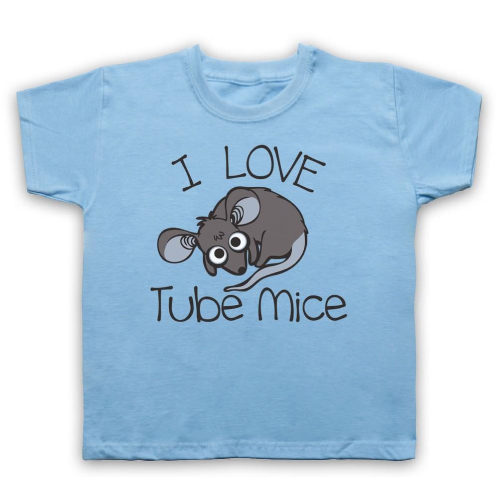 

I Love Tube Mice Hipster Slogan Cute Funny Underground Kids Childs T-Shirt M