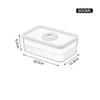 Portable Timeable Refrigerator Storage Box Transparent Kitchen Organizer  Kitchen Supplies