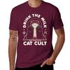 Drink The Milk Join The Cat Cult  Kawaii Krypt TShirt essential t shirt vintage mens t shirts casual stylish