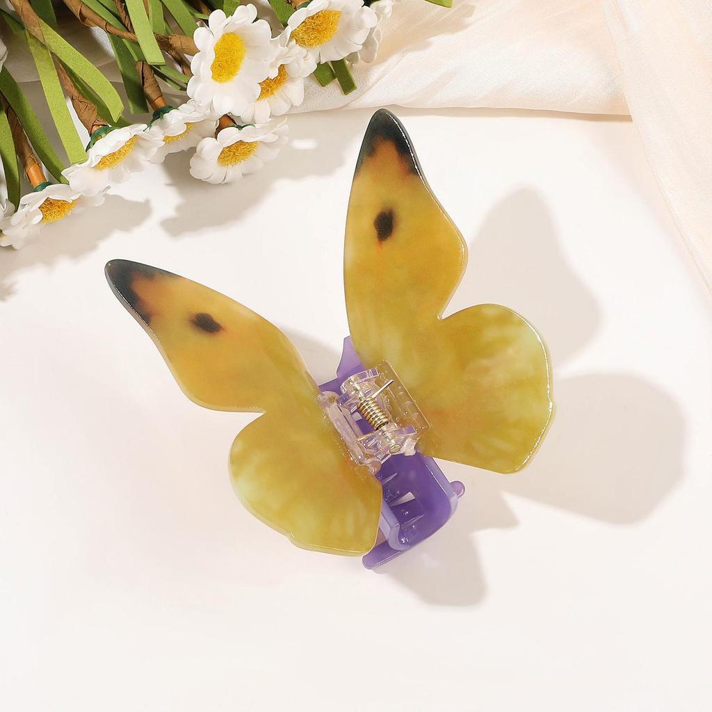 Matte Transparent Butterfly Hair Claws Clips for Women Girls Elegant Decorate Hairpins Headbands Fashion Korean Hair Accessories