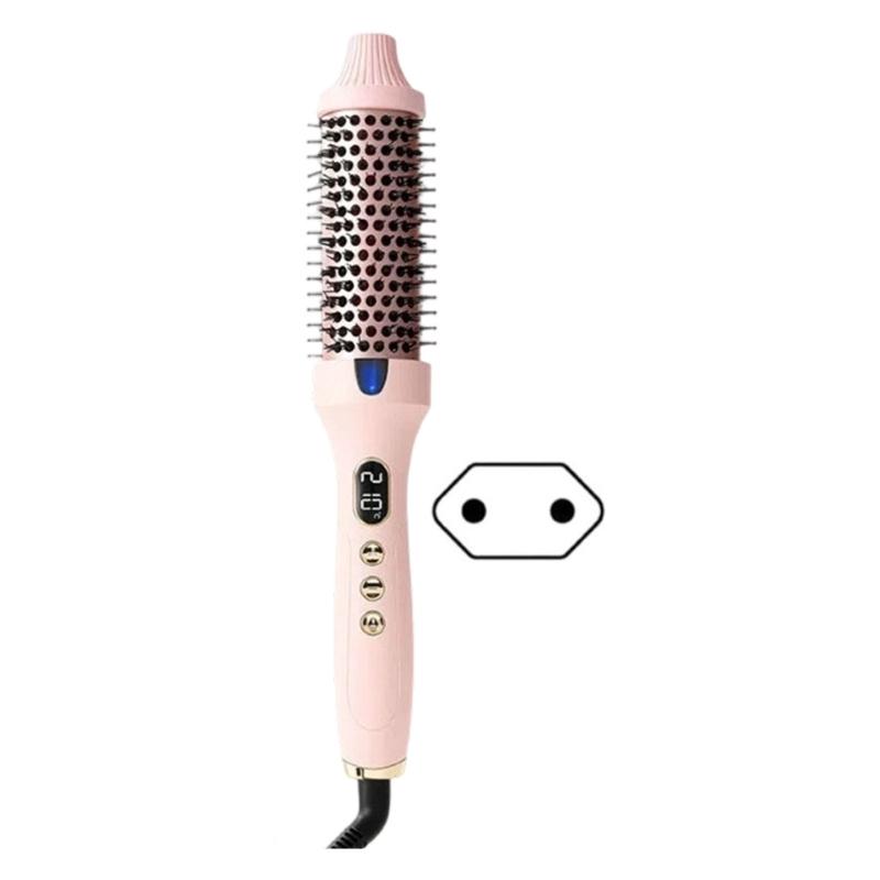 Hair Straightener Brush With Plant Protein Coating For Smooth Frizz Free Hair Quick Heat In 30 Seconds