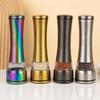 Titanium-Plated Stainless Steel Spice Grinder for Sea Salt and Black Pepper