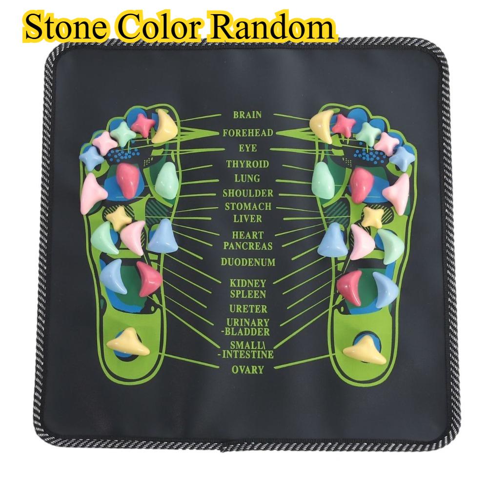 35CM Foot Massage Mat Reflexology Walk Stone Road Foot Massage Acupoint Mat Acupressure Relaxes Long Sitting Foot Care Tools
