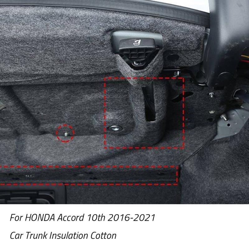 Car Trunk Insulation Cotton Soundproof Carpet Sticky Pad Car-styling For HONDA ACCORD 10TH 2016-2021