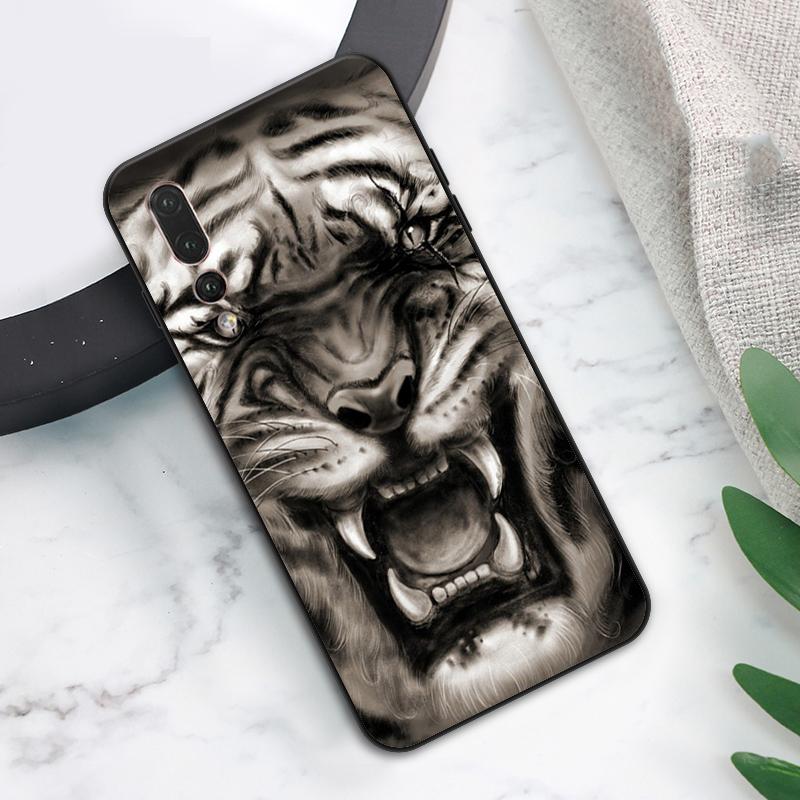 Ferocious Tiger Animal Case For Huawei Nova Y73 Y72 Y70 Y90 Y60 Y61 Y91 12s 12i 11i 8i 9 10 SE P40 Lite P60 P30 Pro