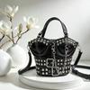 Heavy Industry Rivet Chain Water Bucket Bag