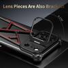 For iPhone 17 Pro Max Bumper Case Four Corner Airbag Kickstand Boardless A-Shape Metal Phone Cover
