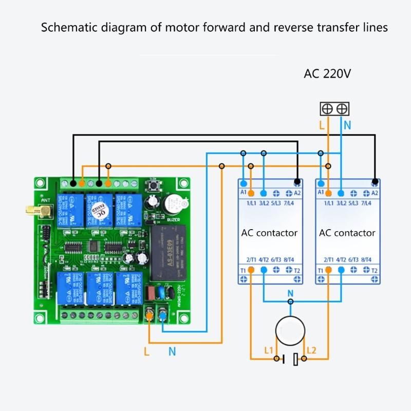 315Mhz/RF433Mhz Wireless Remote Control Switch DC 12V-24V Relay 6CH Receiver Controller and 6Button Transmitter