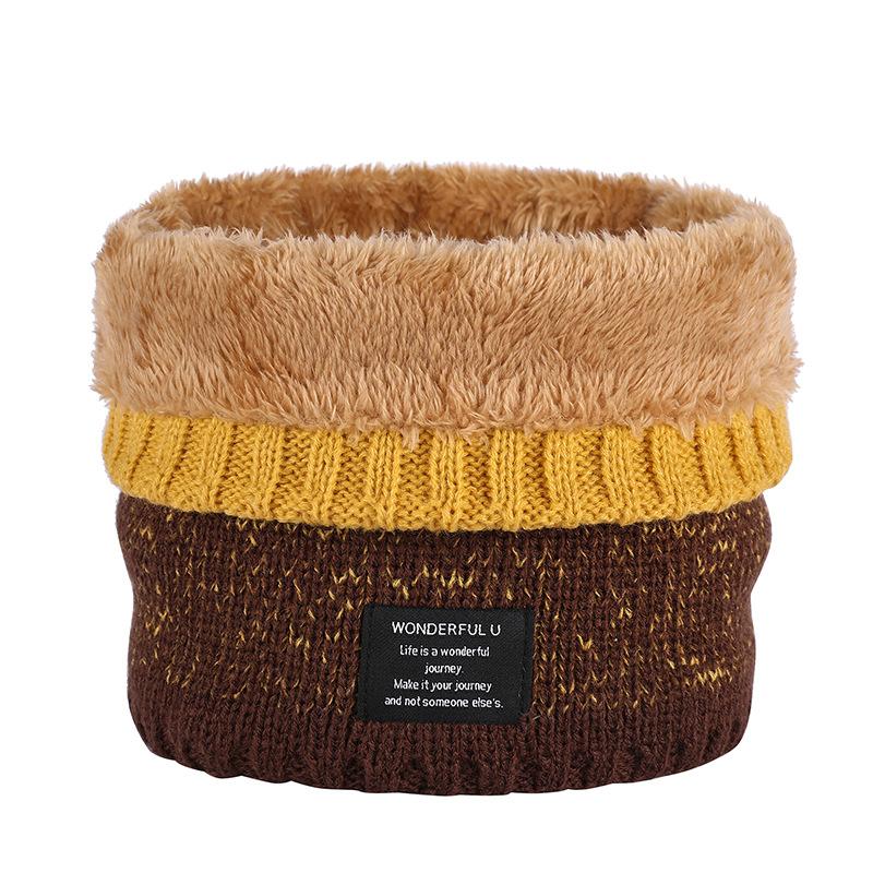 Парная мода градиентный цветной шейный платок унисекс зимний теплый вязаный шерстяной — фото 11