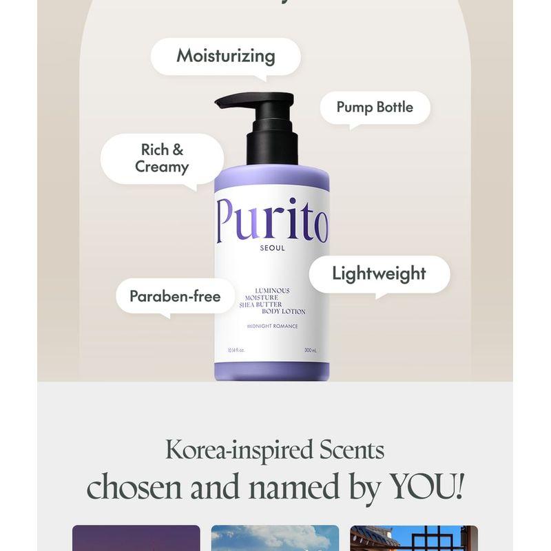 Purito SEOUL - Luminous Moisture Shea Butter Body Lotion - 3 Types
