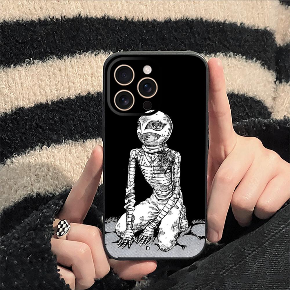 Cool Japan Anime Man Griffith Pattern Phone Case For iPhone 17 16 16e 15 14 13 12 Plus Mini Pro Max Soft Black Shockproof Cover