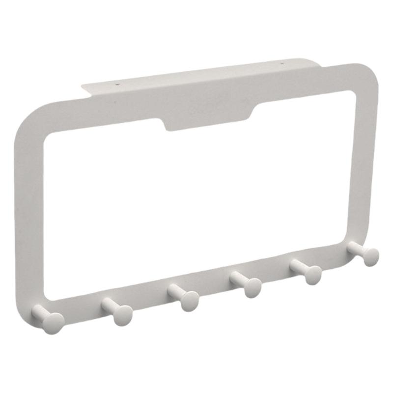 

Simple Creative Door Hanger No Trace Adhesive Hooks Sturdy Over Door Hanger for Clothes Towels and Accessories