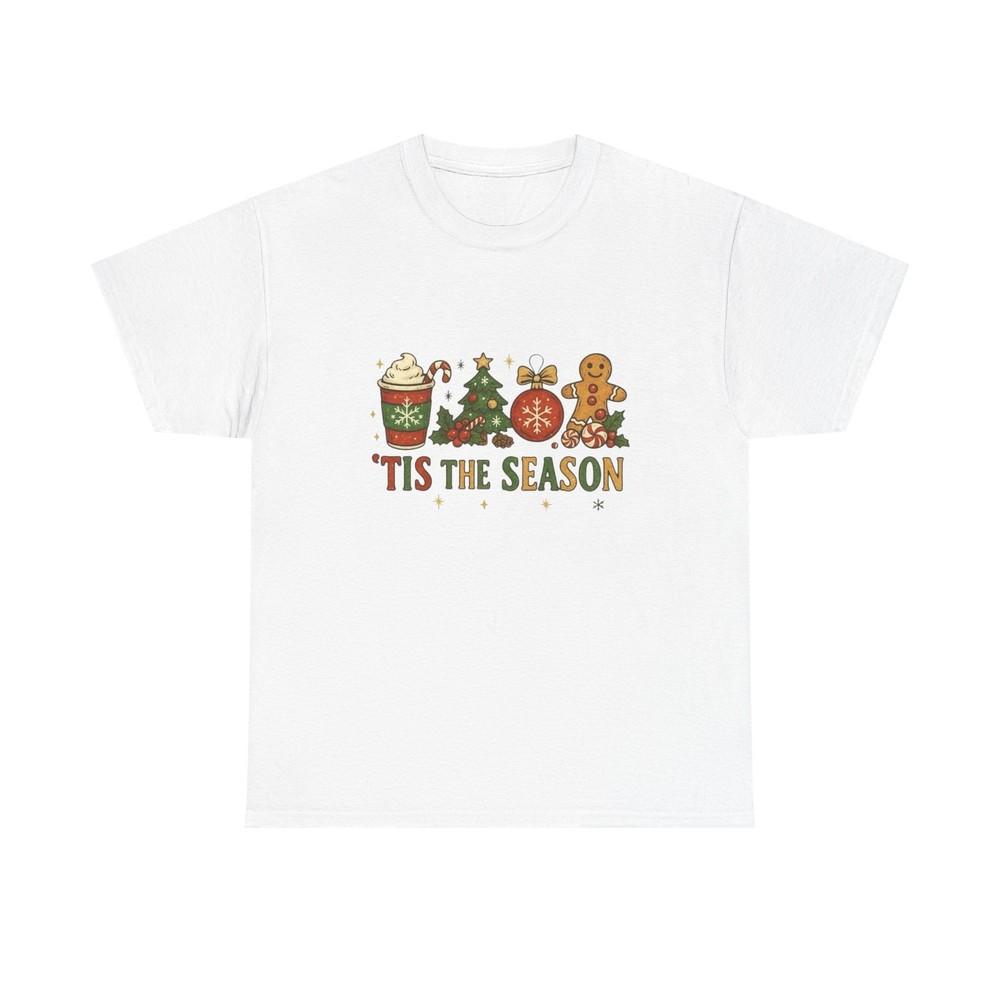 Tis The Season Christmas Graphic T Shirt NEW Unisex Heavy Cotton Tee Unisex T-Shirt XL