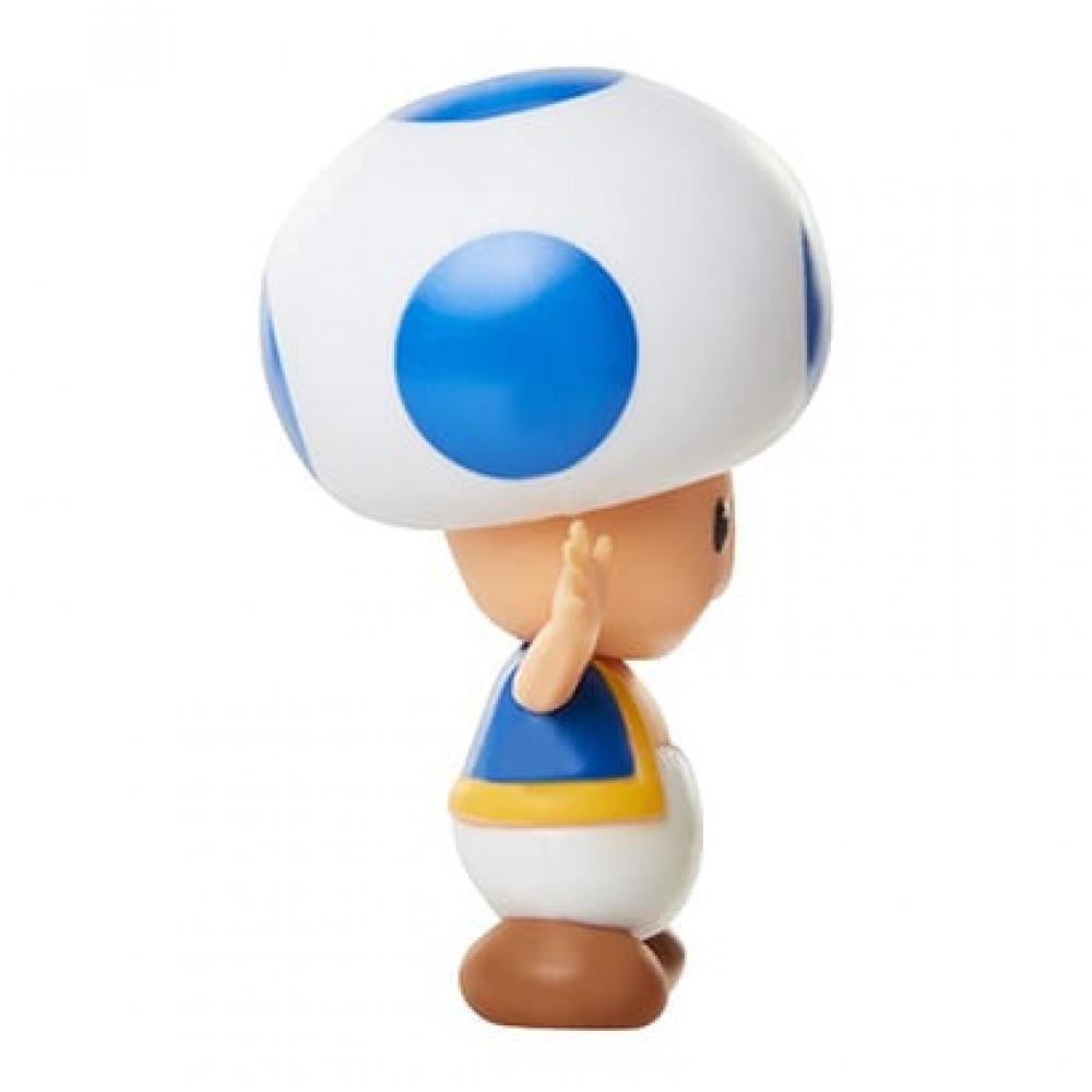 Sanei Trading Fcm 033 Super Mario Figure Collection Blue Toad [painted Action Figure  Total Height Approx. 60mm]