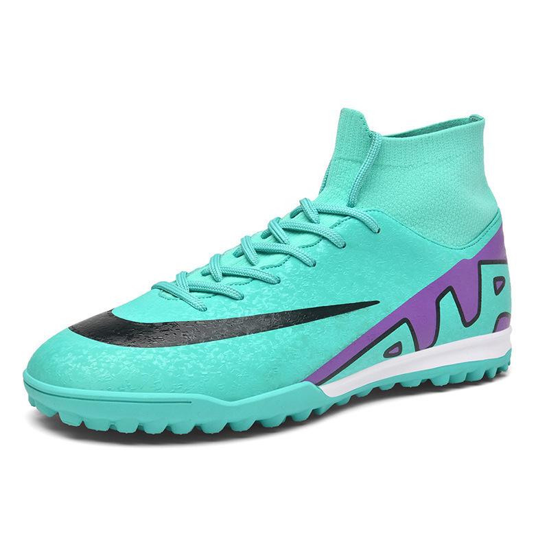 2025 new high-top football shoes AG long nails TF broken nails youth men's and women's shoes training competition sports shoes