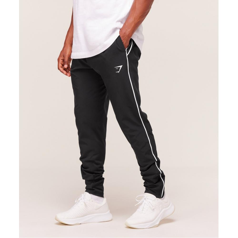 Gymshark Ankunft Gewebte Block-Jogginghose Schwarz A3c9k Bb2j
