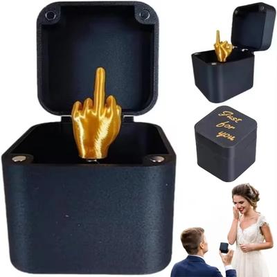 Mittelfinger Überraschungsgeschenkboxen Weihnachten Lustiger Streich Geschenk Büro Schreibtisch Heimdeko Geschenk Dekoration Spielzeug Kinder Miniaturartikel