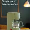 Petite cafetière à filtre pour bureau à domicile Ménage 0,65 L Cafetière Cafetière Machine à café ménagère Durable