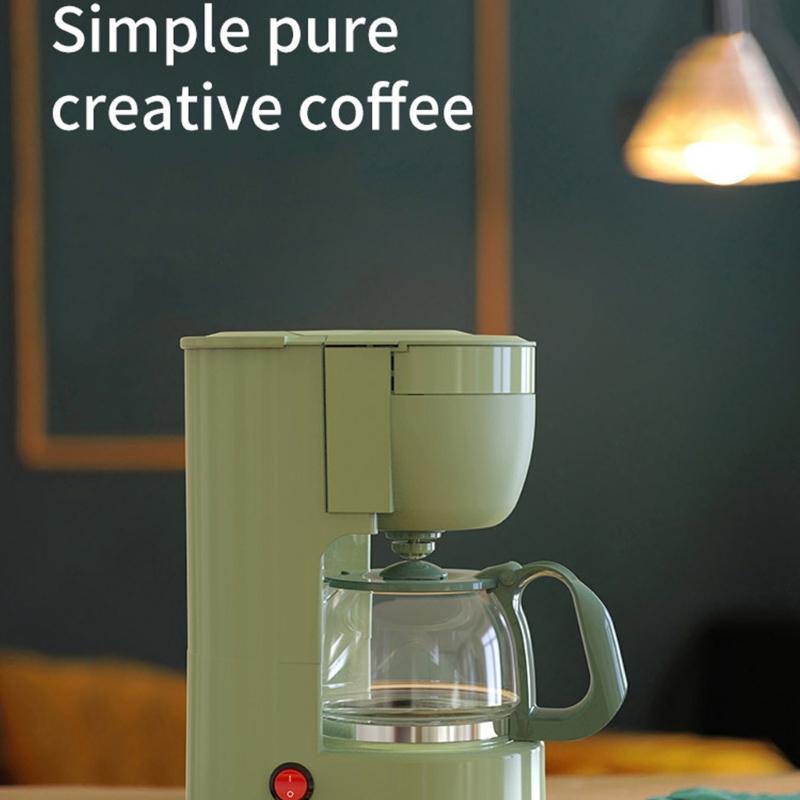 Petite cafetière à filtre pour bureau à domicile Ménage 0,65 L Cafetière Cafetière Machine à café ménagère Durable