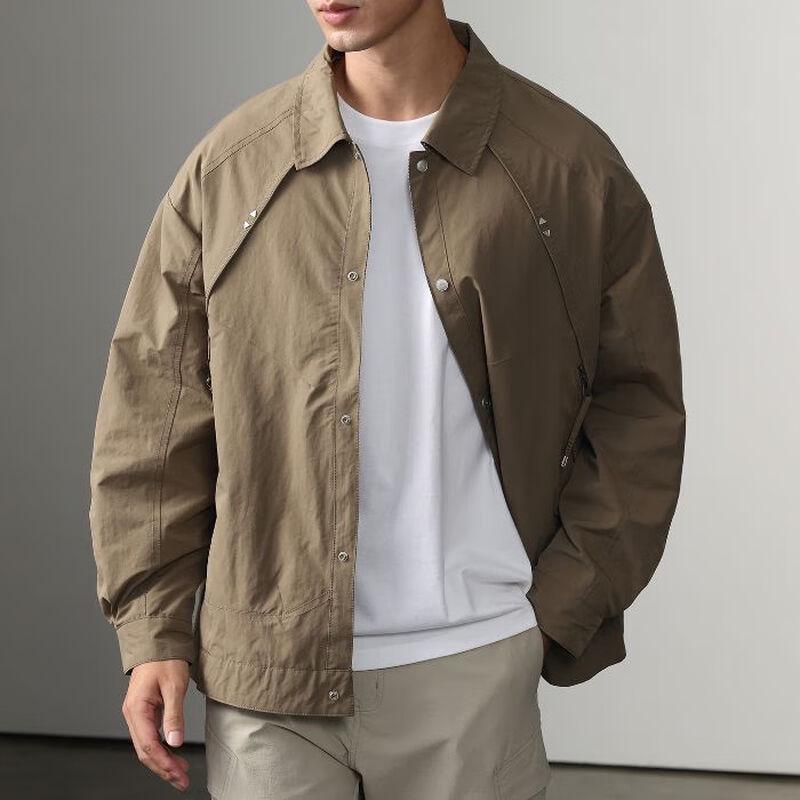 DK Men's Double-Sided Loose Fit Casual Jacket