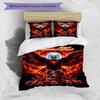3PC Custom Name Eagle Power Symbol Bedding Set Printed  Bedding Set Duvet Cover Closure Includes 1 Duvet Cover & 60 Pillowcases for Bedroom