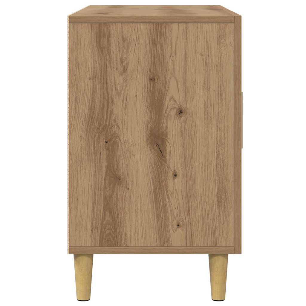 Vidaxl Komoda, Dąb Artisan, 100X36X60 Cm, Materiał Drewnopochodny