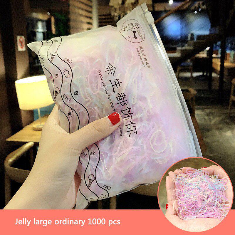 1000 ks Mini gumička do vlasů Candy Color Dětské gumičky Dívčí Scrunchie Elastické gumičky do vlasů Pro děti Vlasové doplňky
