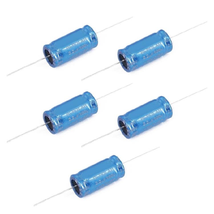 5PCS 100V Capacitors 1.5-15uF Multiple Specification Horizontal Nonpolarity Capacitors for Midrange Loudspeakers