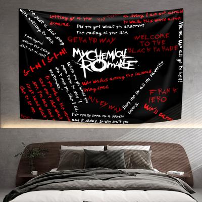 Punková hudební skupina Tapiserie My Chemical Romances Domácí dekorace Ložnice Studentská kolej Závěsná na zeď Pozadí Látka Dekorace na koncert