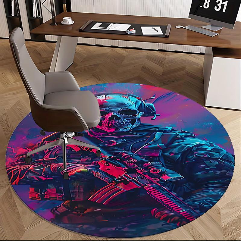 Call of Duty: Ghosts Chair Mat Round Rug Office Carpet, Non Slip, Suitable for Living Rooms, Bedrooms Decor 1205574a