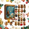 Calendario dell'Avvento Orso 2026 con Ornamenti Orsetti Acrilici 2D Scatola Regalo Conto alla Rovescia di Natale Animali Invernali Calendario di Natale Regali Per Bambini