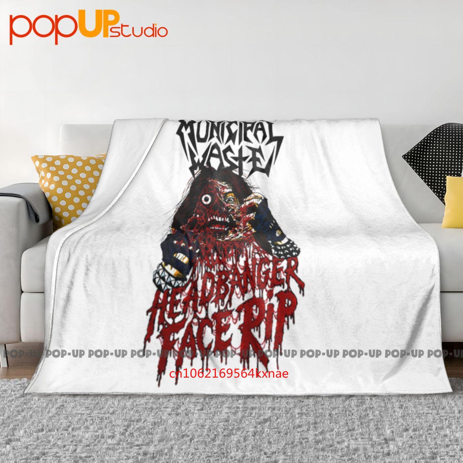 

Municipal Waste Headbanger Face Rip Ultra-Soft Blanket Quilt Winter Sofa Cover Bed Covers 30x40in
