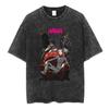 2026 Japanisches Retro-Wasch-T-Shirt für Herren und Damen, kurzärmliges T-Shirt, 100 % reine Baumwolle, lässiges T-Shirt