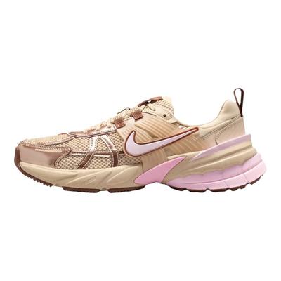 V2K Run Comfortable Fitting Reflective Breathable Running Shoes Women Sneaker Light-Khaki Pink FD0736-115