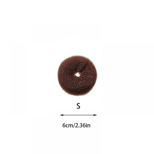 1-3Pcs Plate Hair Donut Bun Maker Rollers DIY Magic Elastic Foam Sponge Princess Hair Accessories Hair Styling Tools S/M/L Black